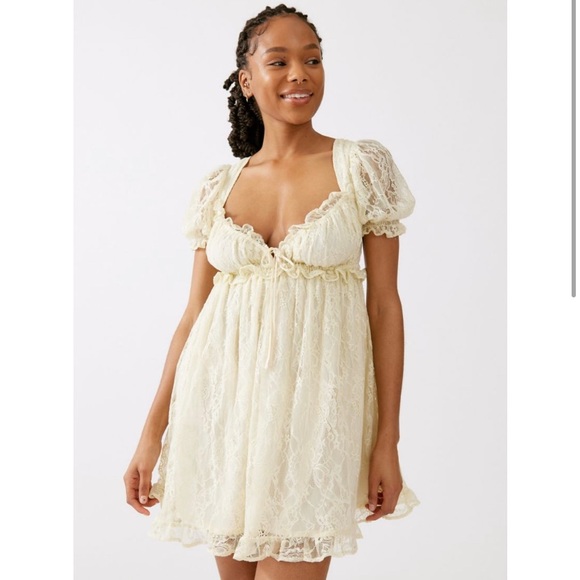 Urban Outfitters | Dresses | Uo Ooh La La Lace Mini Dress Size M Nwt |  Poshmark